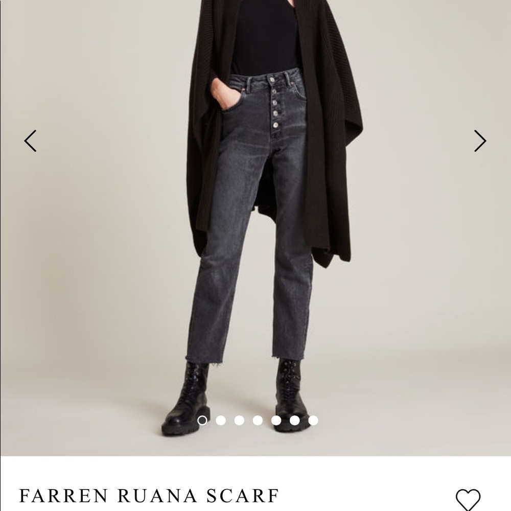 All saints NWT Farren Ruana Scarf